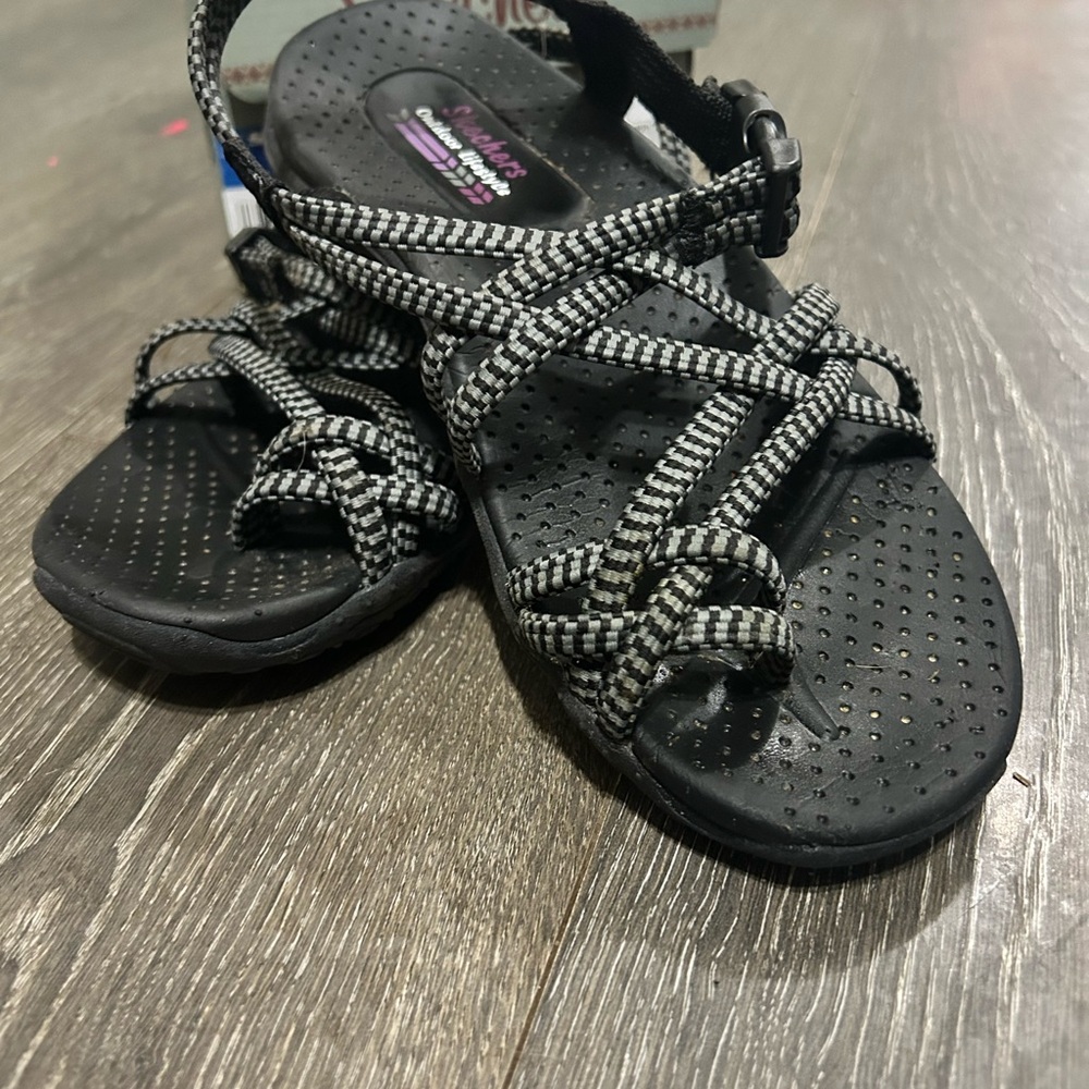 Skechers Black and Gray outdoor lifestyle